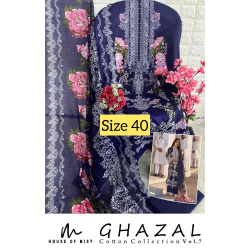 Purple Color Cotton Dress size (40)